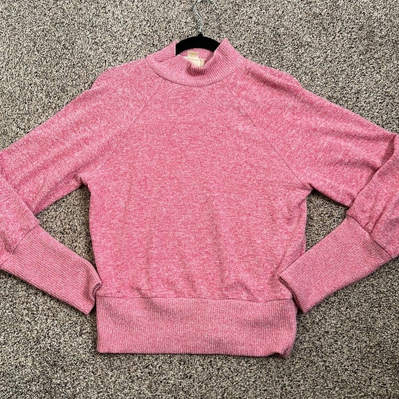 Maeve by anthropology laney cowl neck pullover pink sweater size XS Barbiecore - Picture 8 of 11